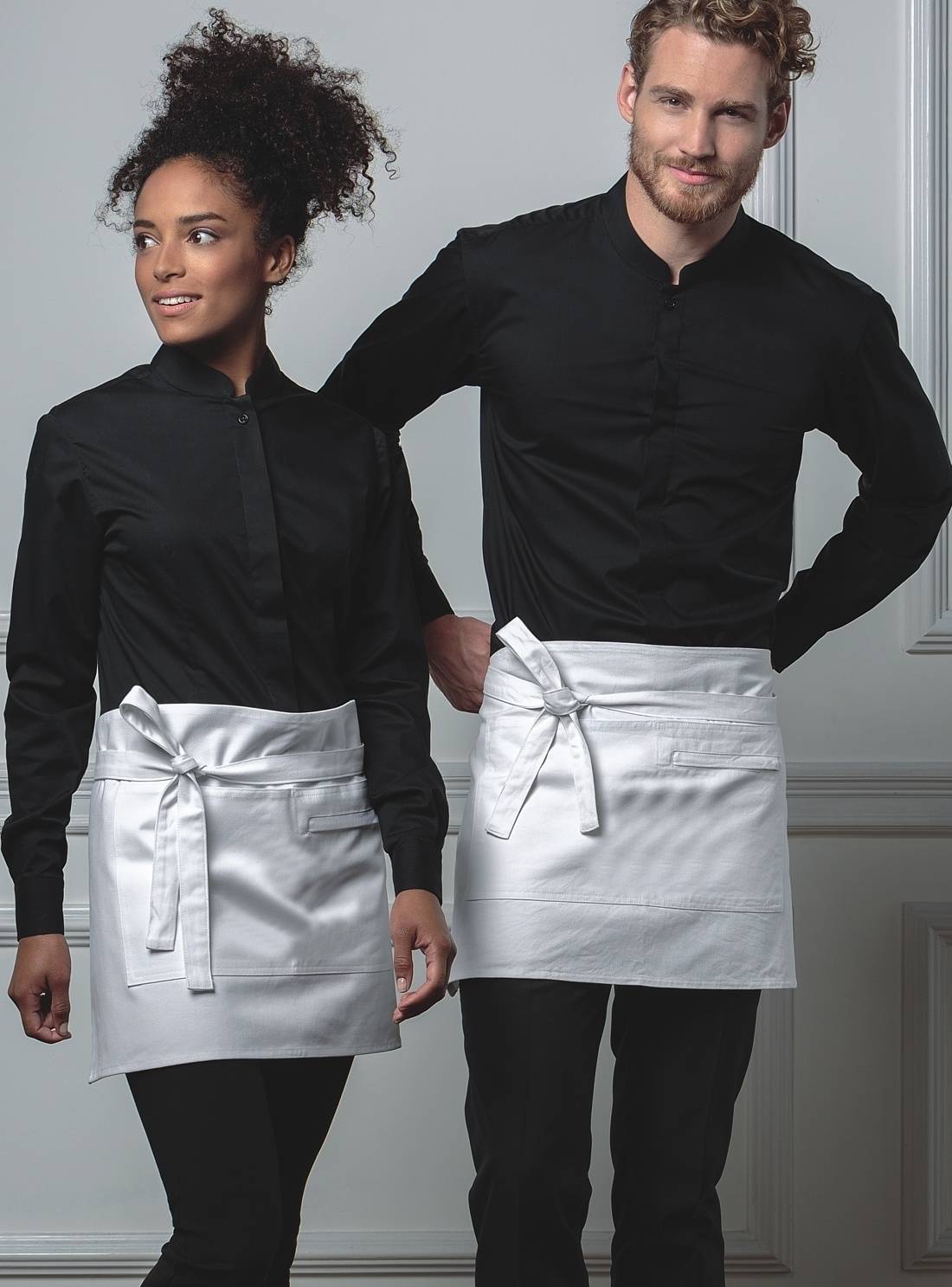 Męska koszula z długim rękawem Mandarin