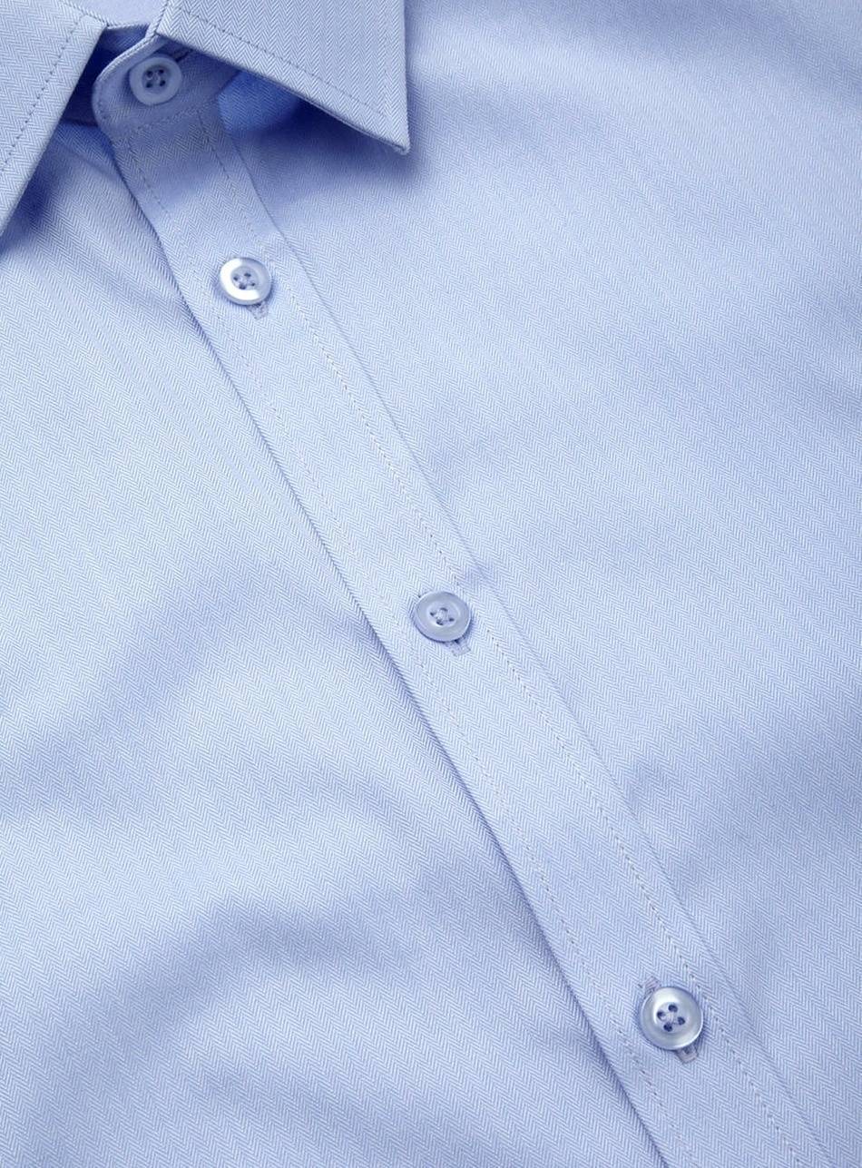 Męska koszula z krótkim rękawem Herringbone