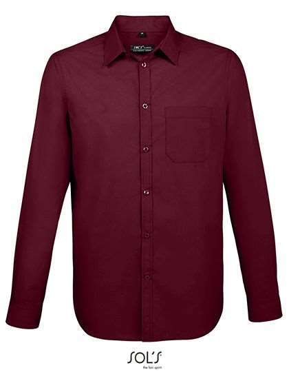 Męska koszula  z usztywnionym kołnierzem i kieszonką na piersi