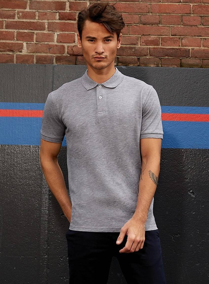 Męska koszulka polo z dopasowanymi kolorystycznie guzikami
