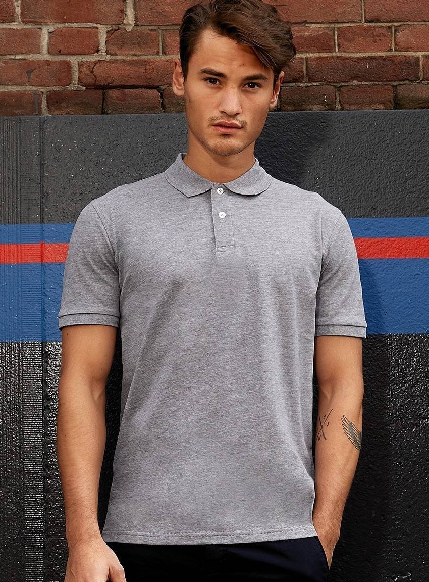 Męska koszulka polo z dopasowanymi kolorystycznie guzikami