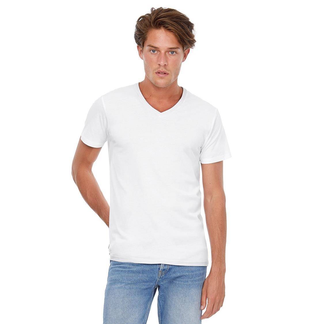 Męska koszulka V-Neck B&C