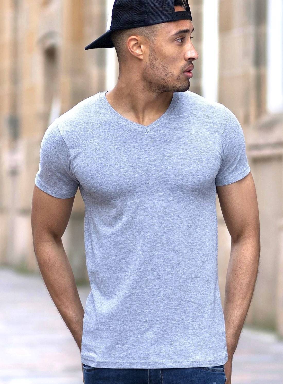 Męska koszulka w szpic Stretch Feel Good