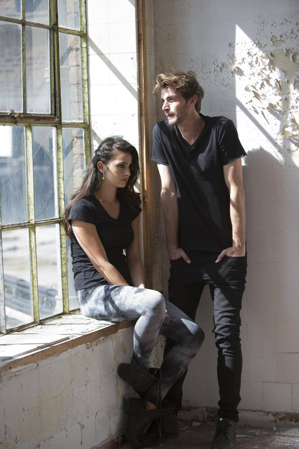 Męska koszulka w szpic Stretch Feel Good