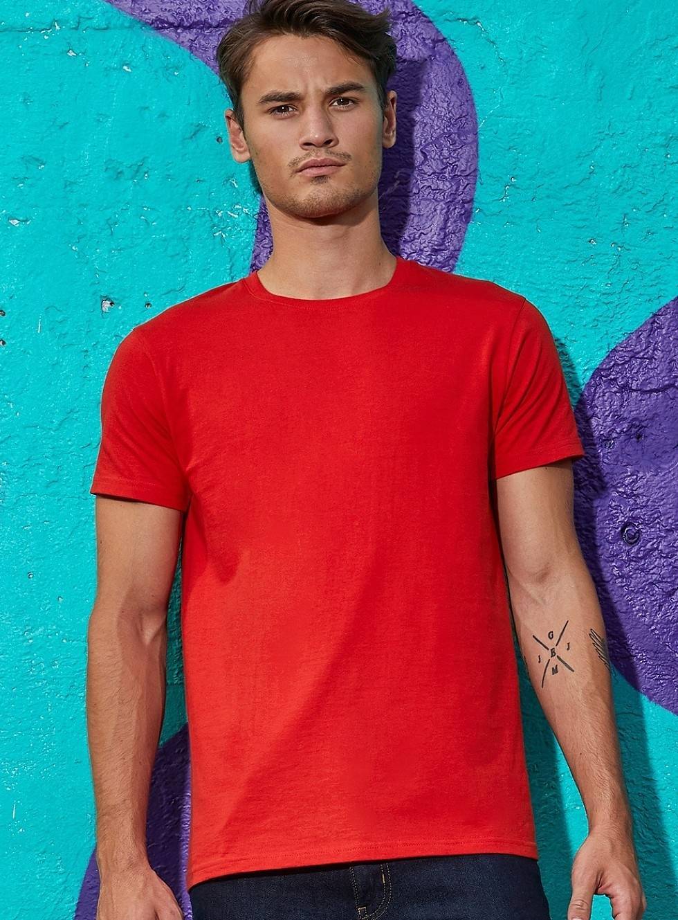 Męska koszulka z dzianiny Single Jersey marki B&C