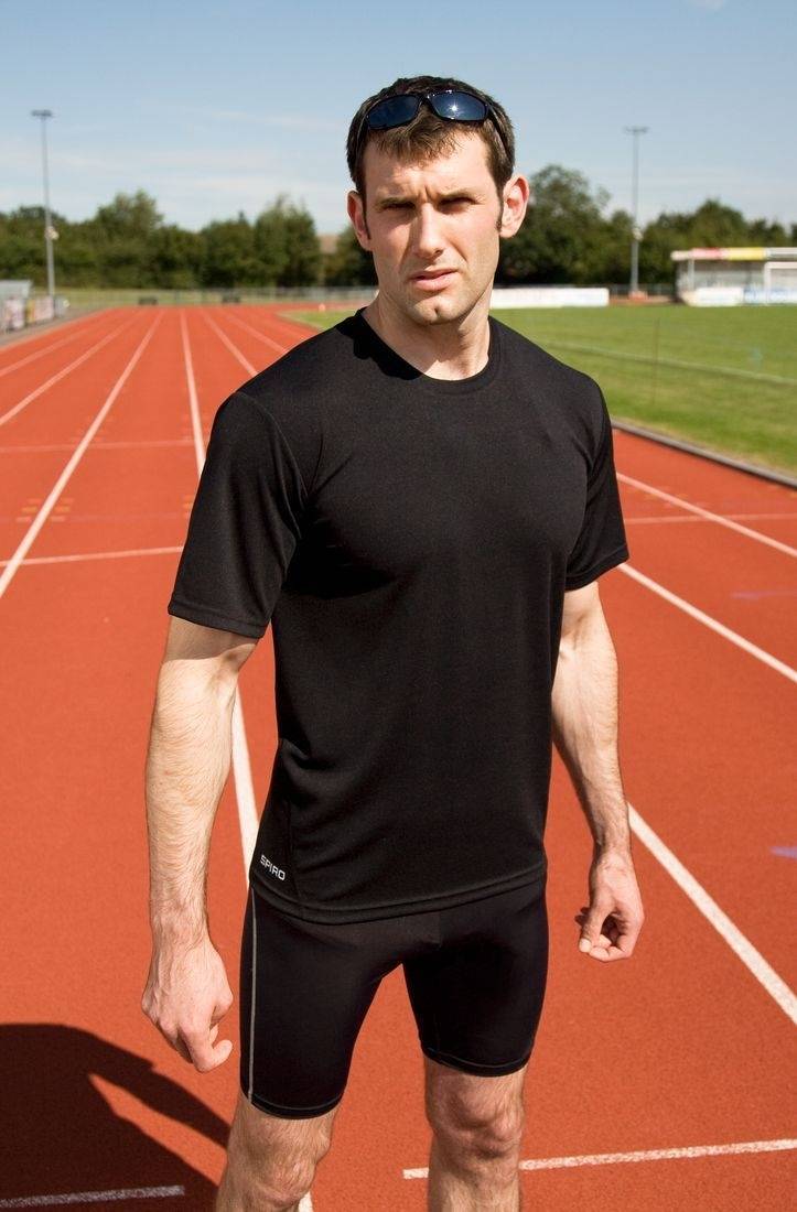 Męska koszulka z krótkim rękawem  Quick Dry Performance