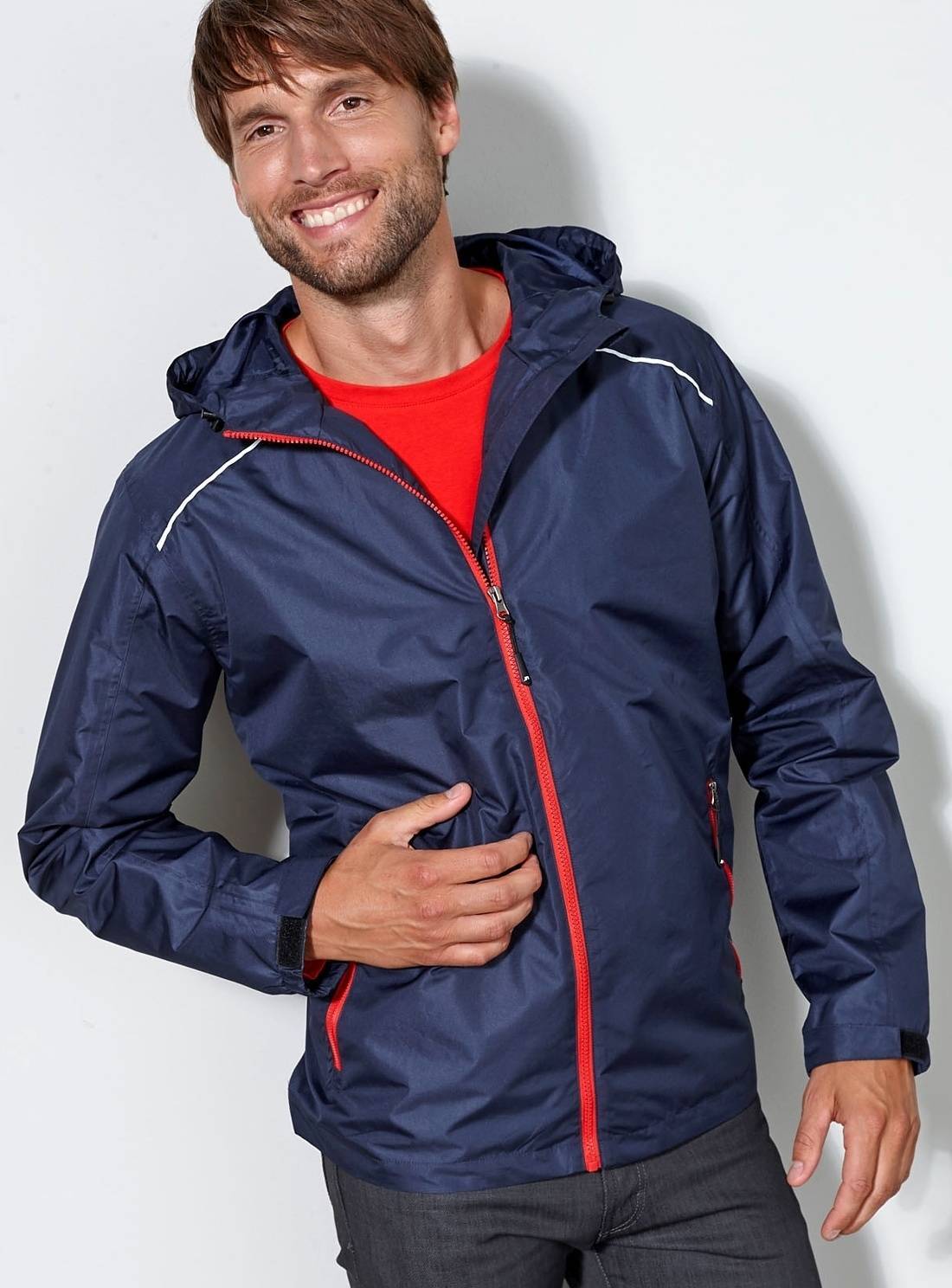 Męska kurtka z elementami odblaskowymi James&Nicholson