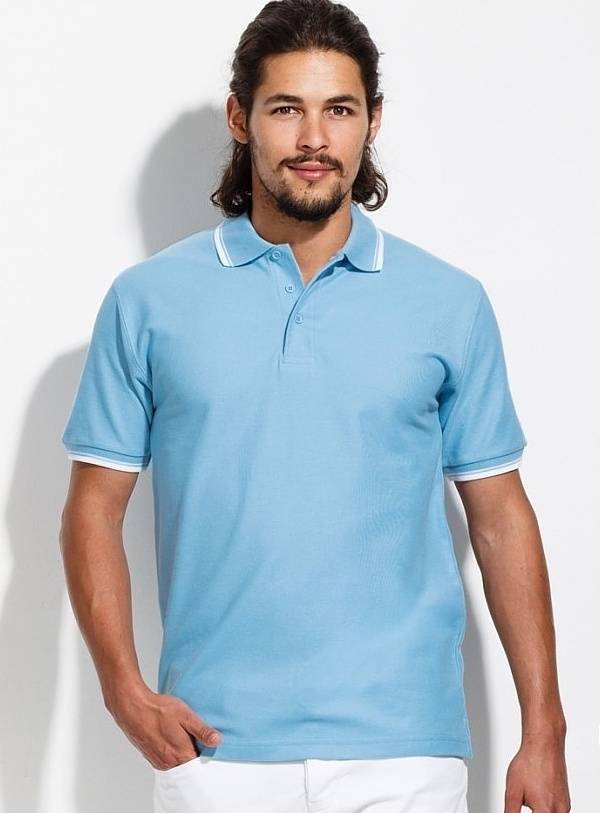 Męska polówka, model Contrast-Polo Practice