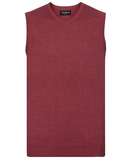 Męski bezrękawnik z dekoltem w szpic