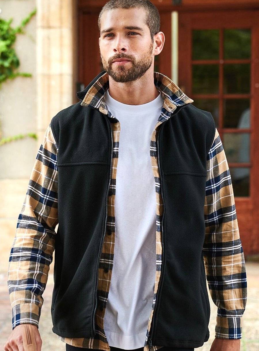 Męski bezrękawnik z polaru Haber