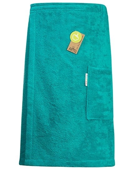 Męski ręcznik do sauny z regulowanym zapięciem i kieszenią