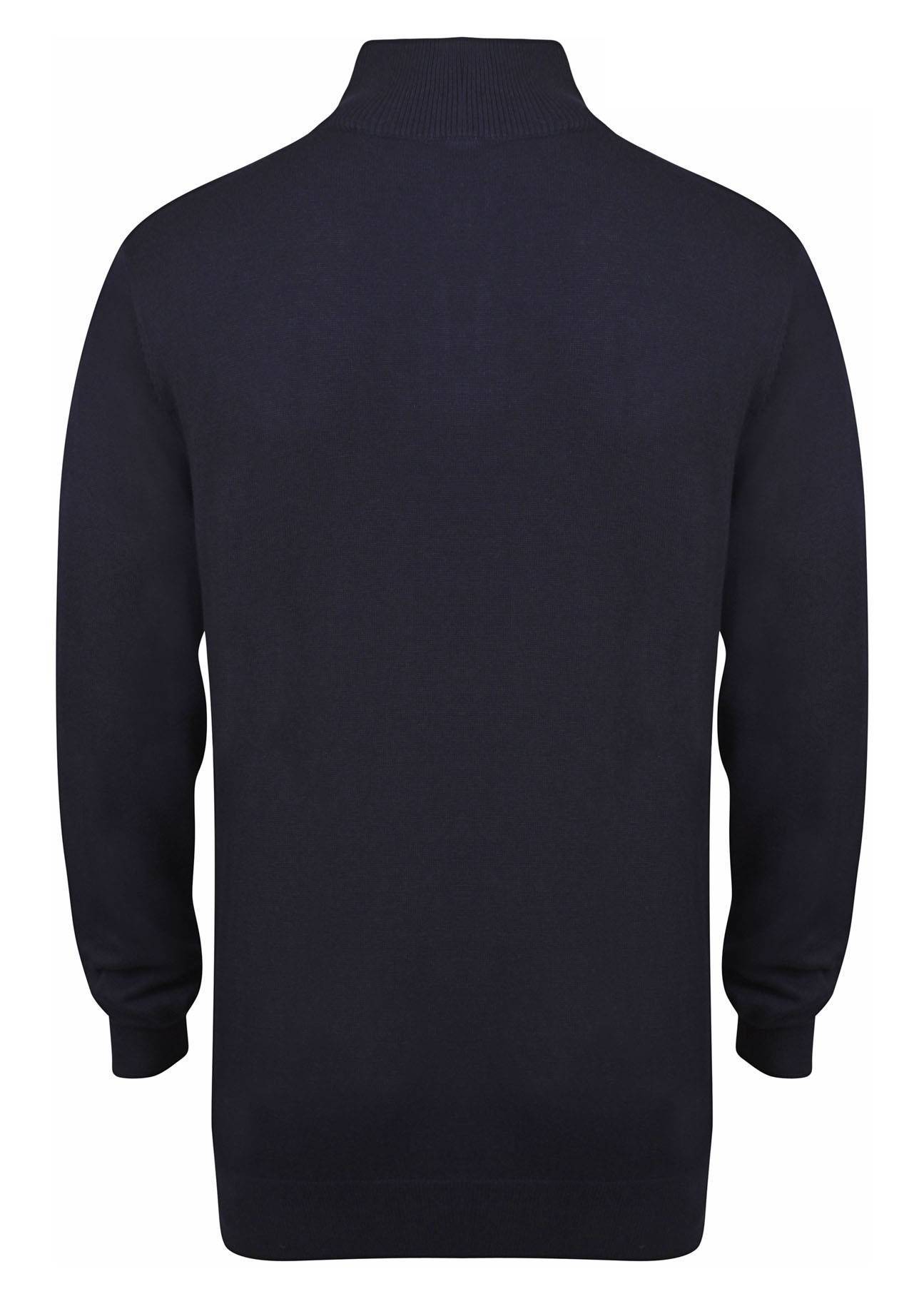 Męski sweter na krótki zamek Henbury Quarter