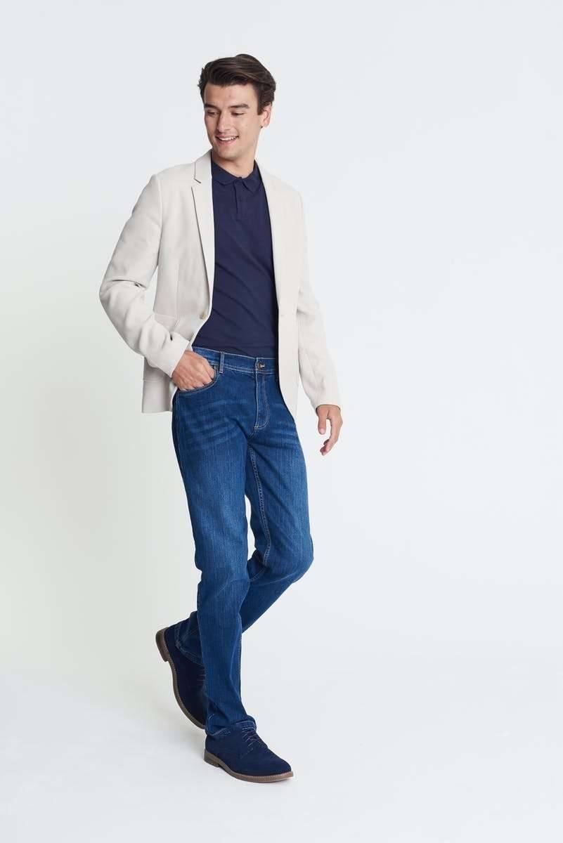 Męskie spodnie jeansowe Leo