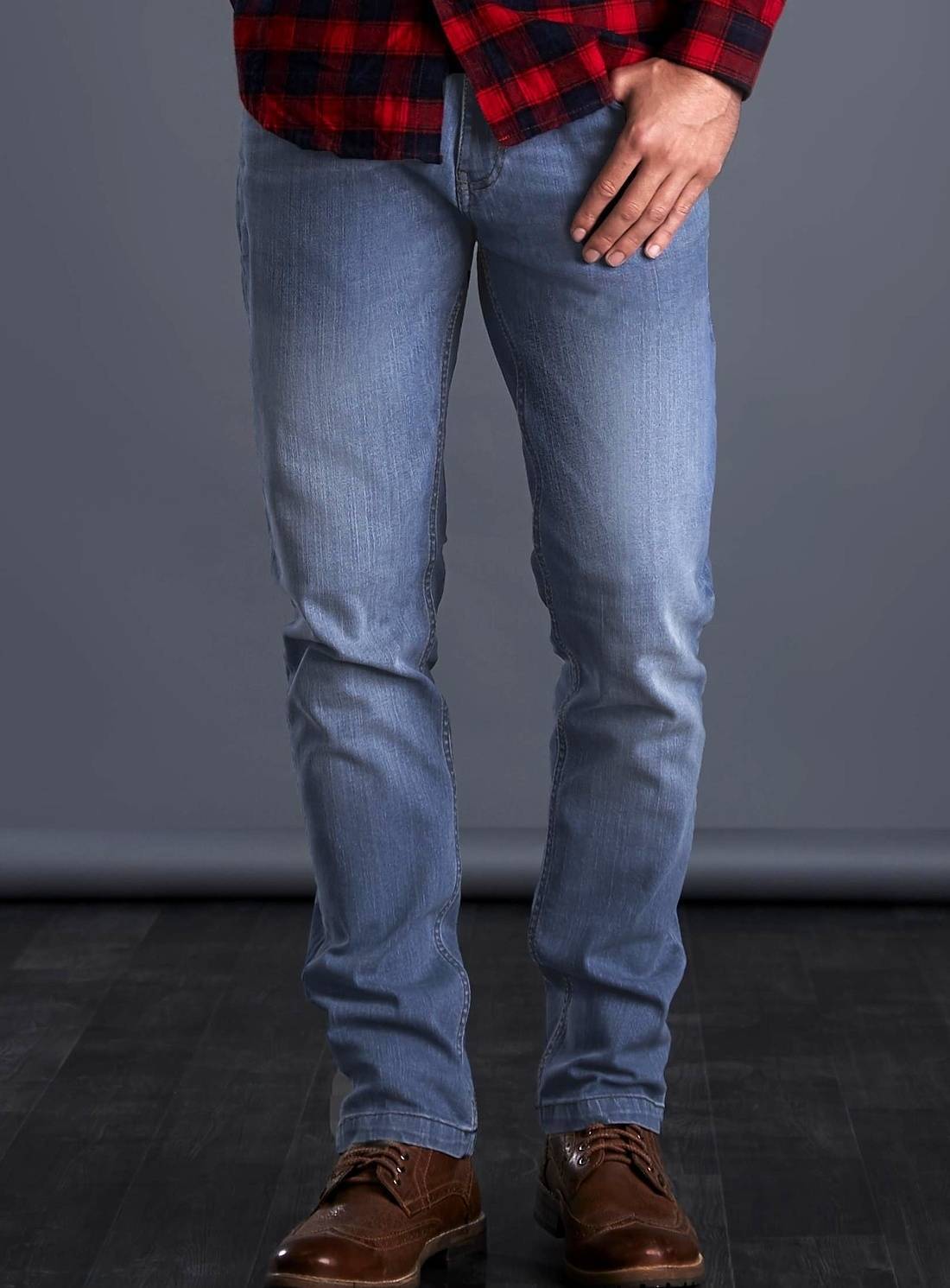 Męskie spodnie jeansowe Leo