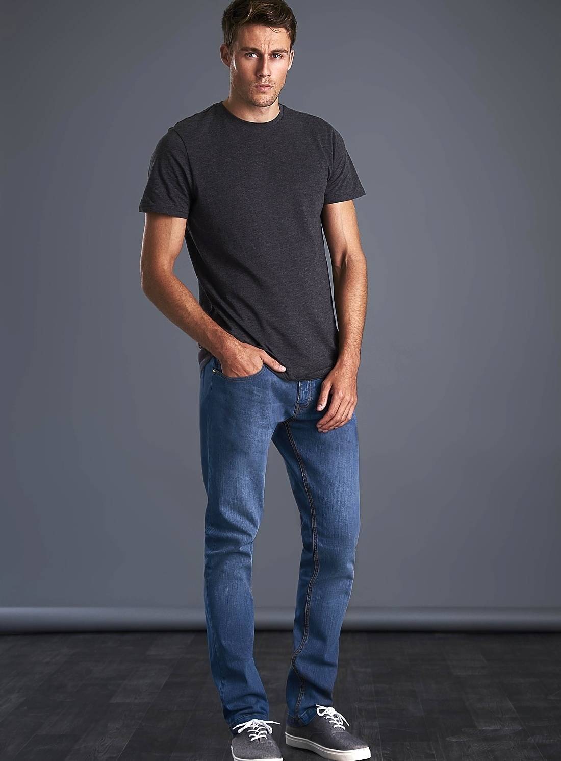 Męskie spodnie jeansowe Leo