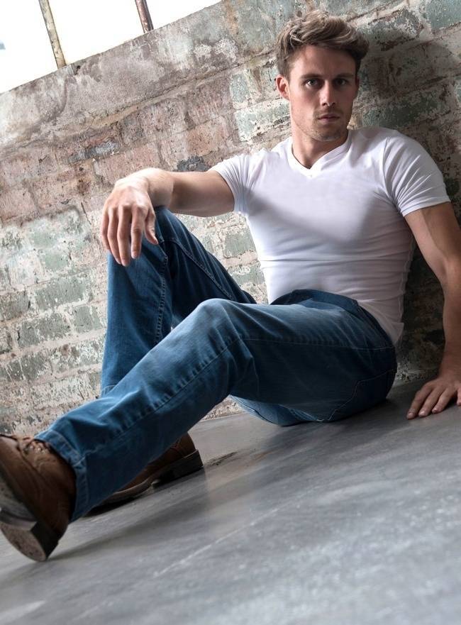 Męskie spodnie jeansowe Leo