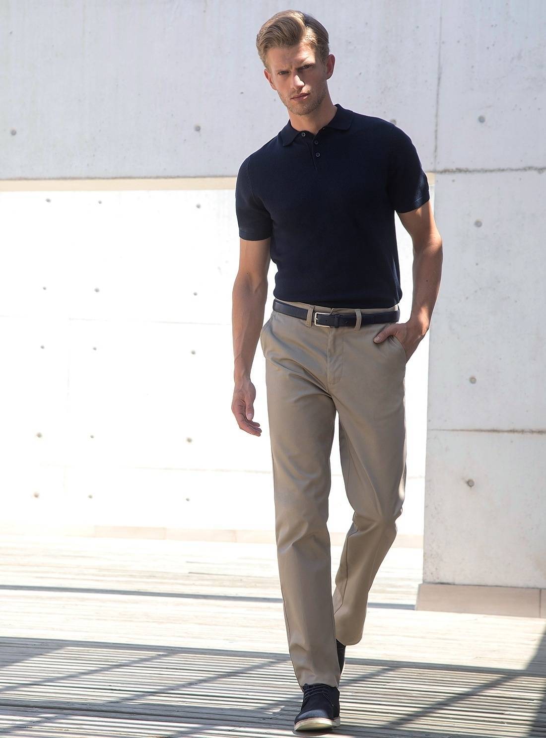 Męskie spodnie model Chino