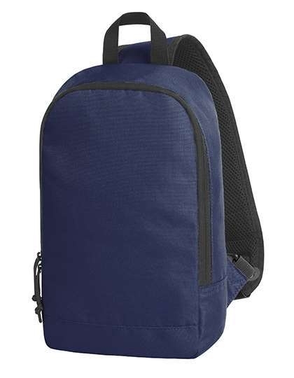 Miejski plecak z jedną szelką i tylną kieszenią na zamek