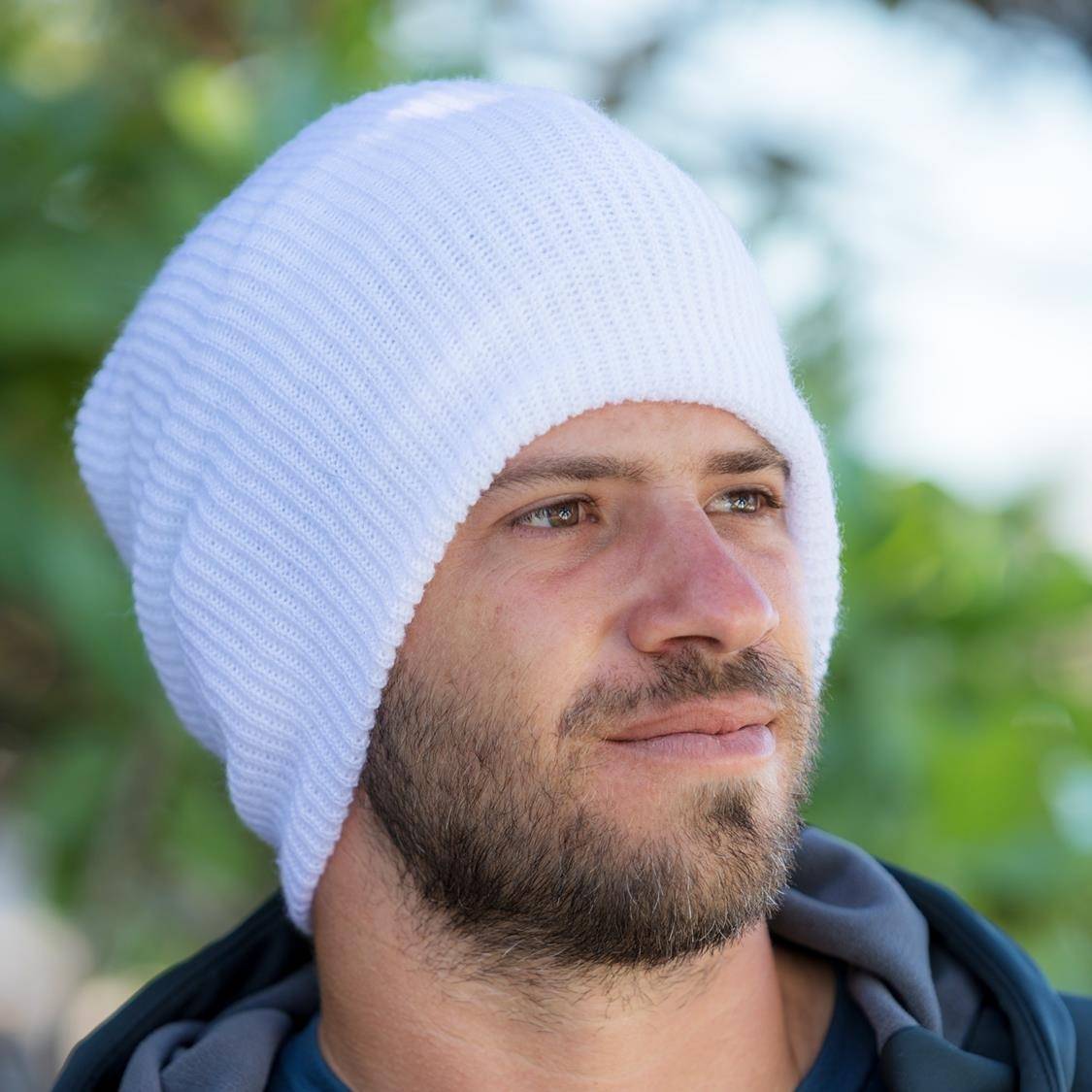 Miękka czapka zimowa o swobodnym kroju