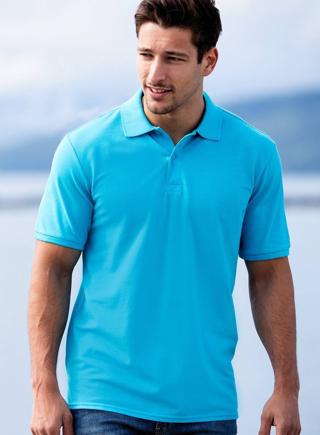 Modern Fit Cotton Microfine-Pique Polo Shirt