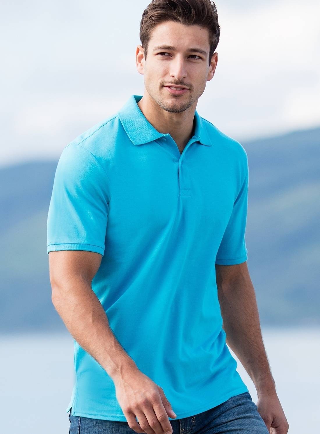 Modern Fit Cotton Microfine-Pique Polo Shirt