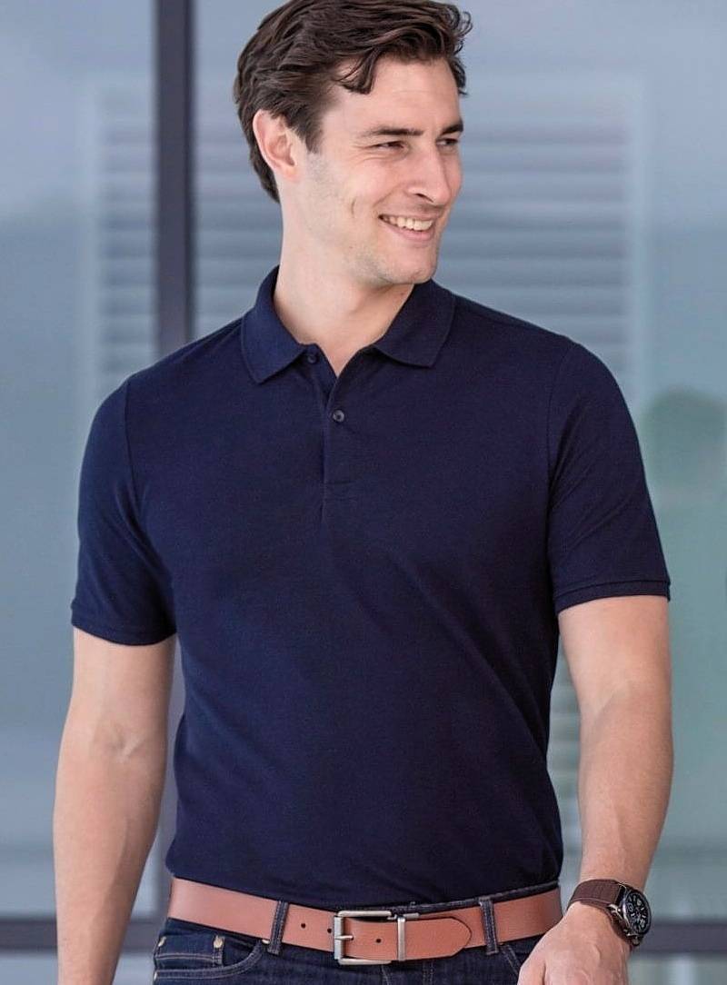 Modern Fit Cotton Microfine-Pique Polo Shirt