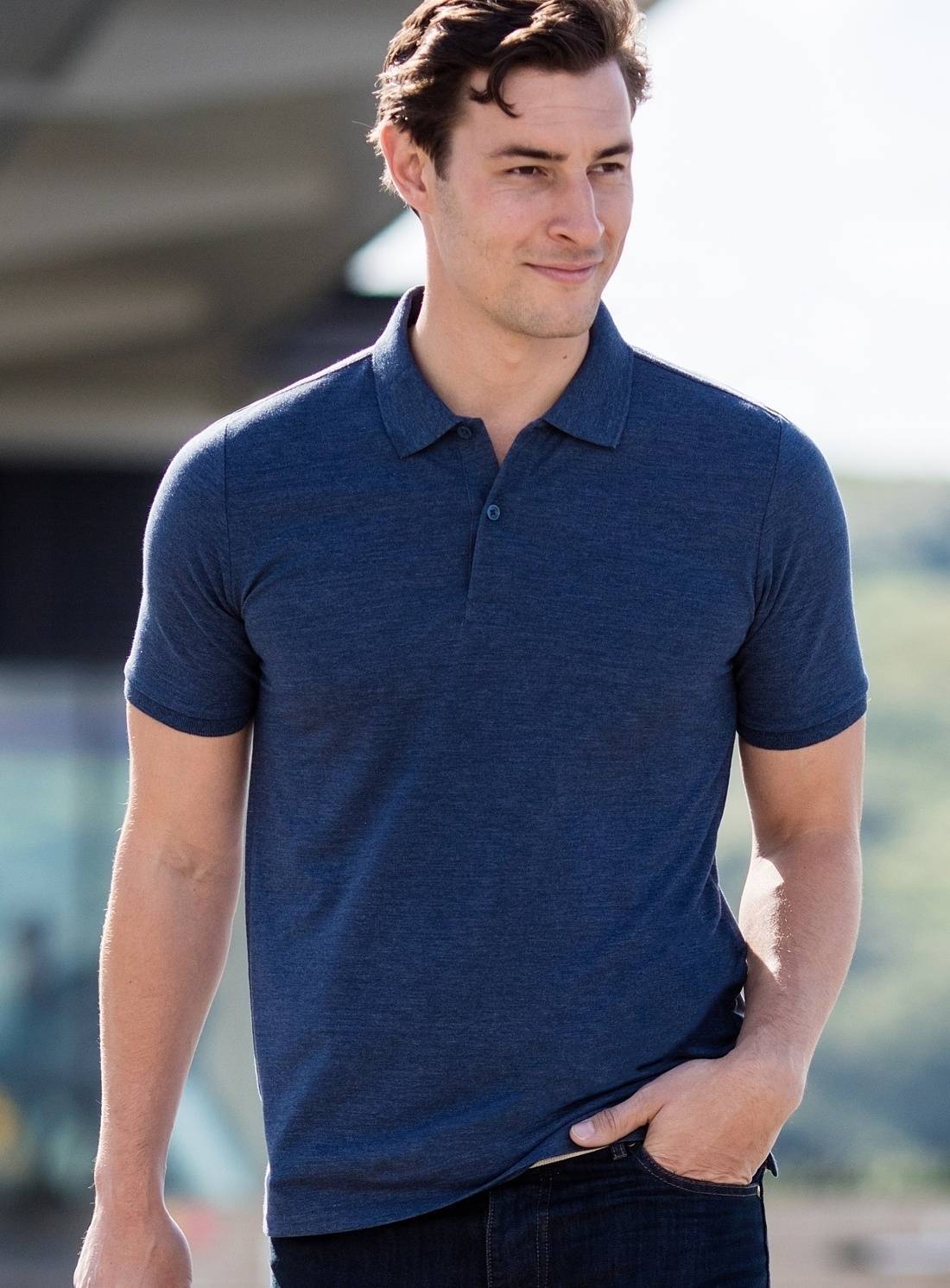 Modern Fit Cotton Microfine-Pique Polo Shirt