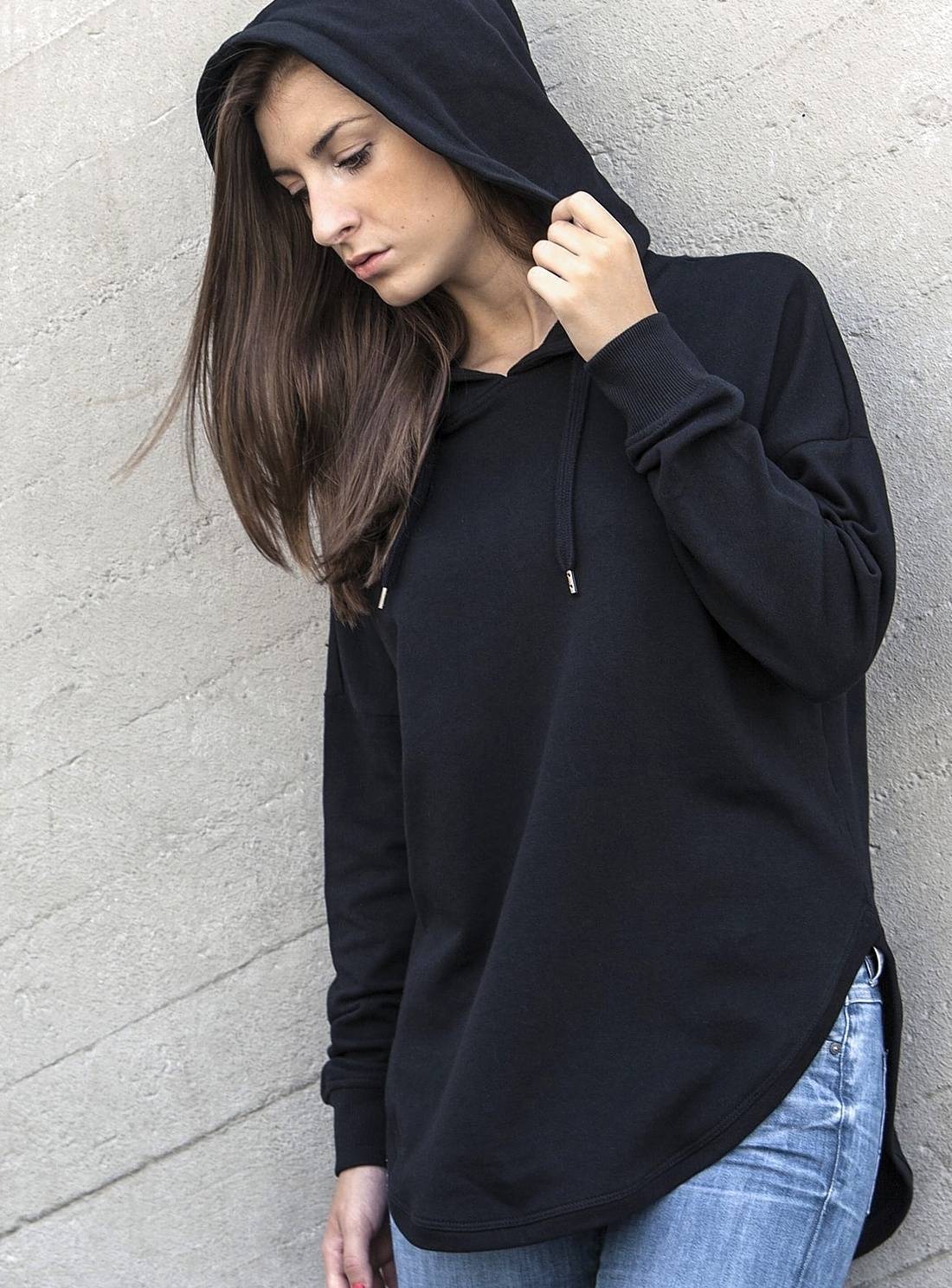 Modna bluza damska z kapturem Oversized Hoody