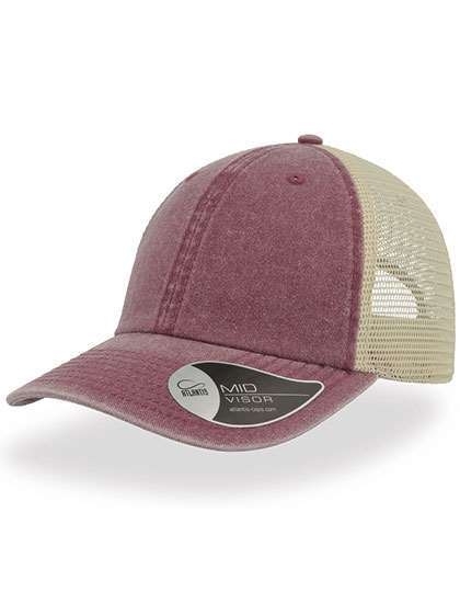 Modna czapka na lato z beżową siatką