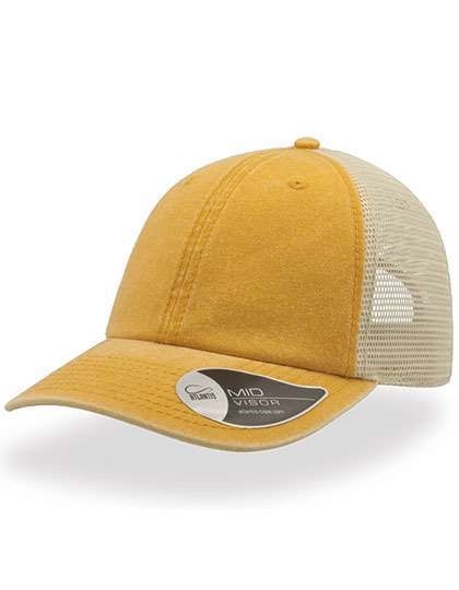 Modna czapka na lato z beżową siatką