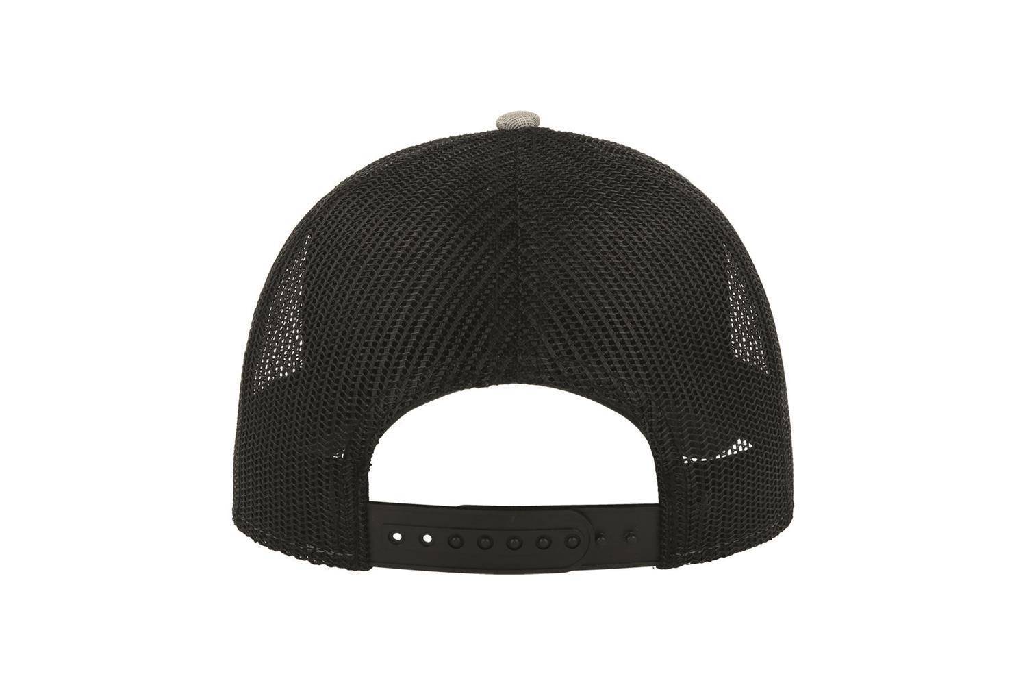 Modna czapka w kolorystyce melanżowej z siatką