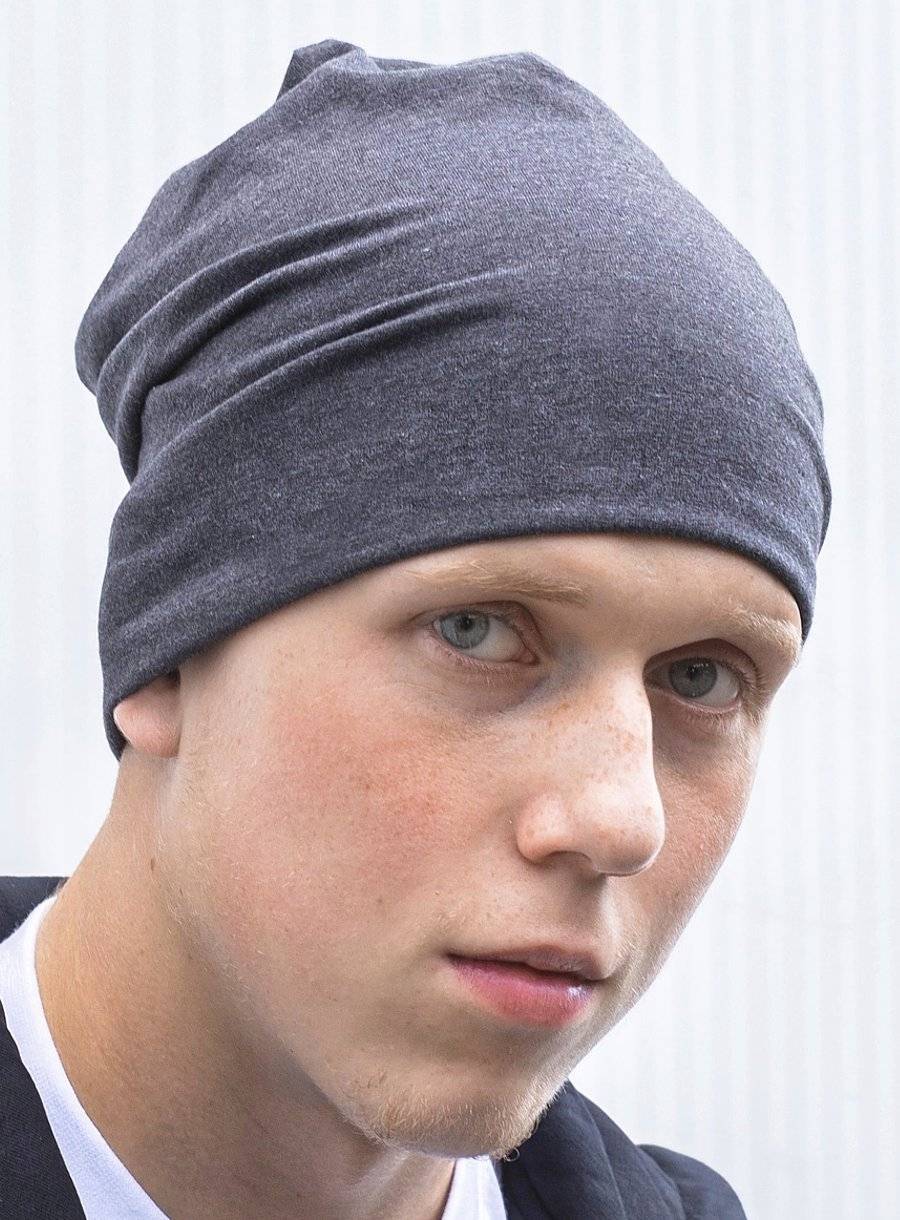 Modna czapka w stylu beanie, uszyta z bawełny organicznej