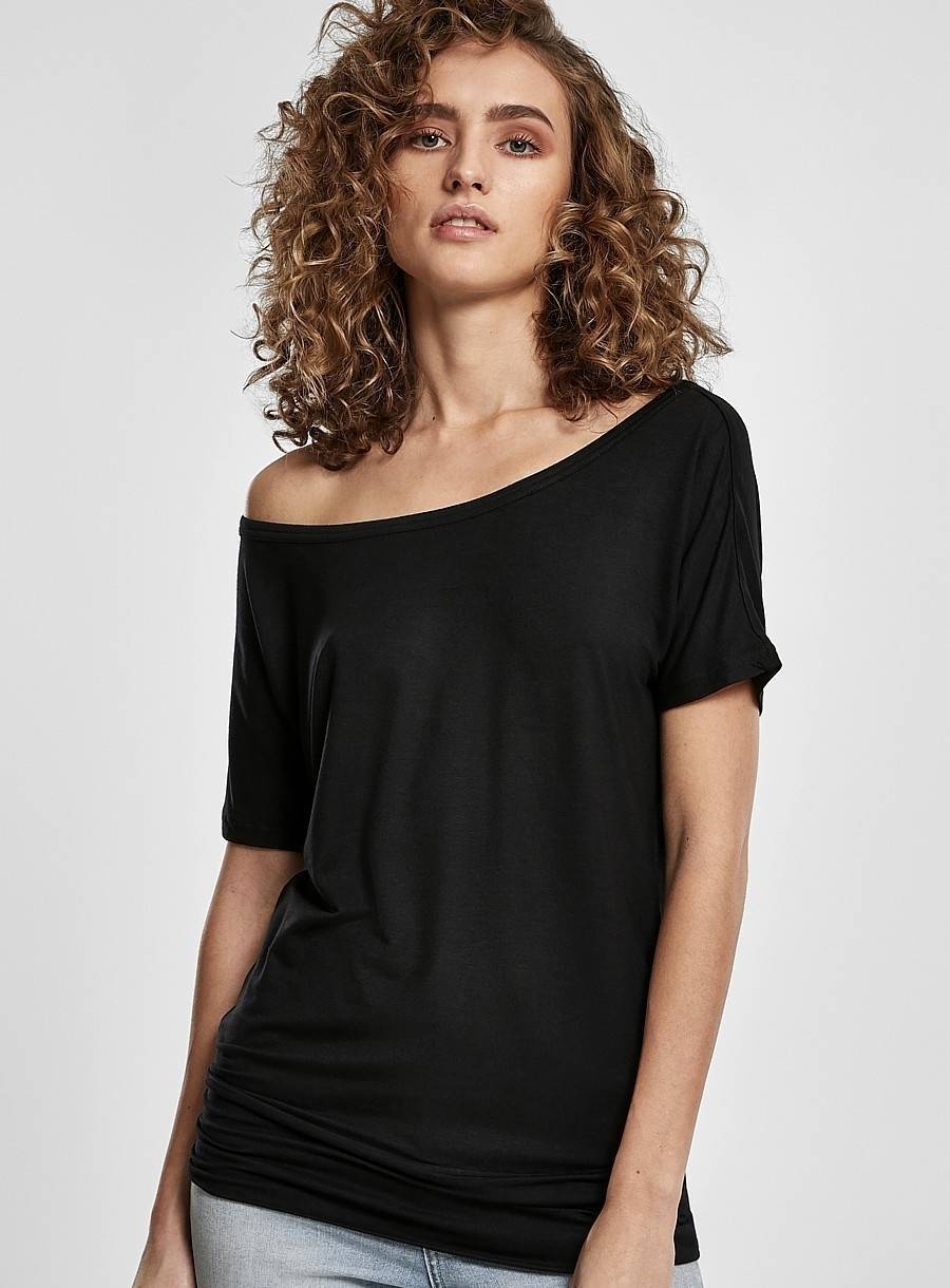 Modna długa koszulka damska Viscose