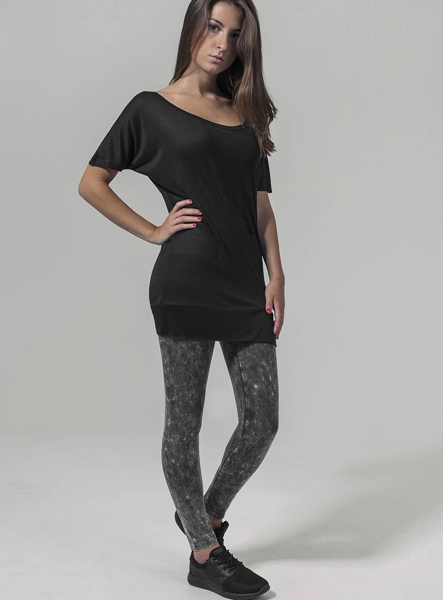 Modna długa koszulka damska Viscose