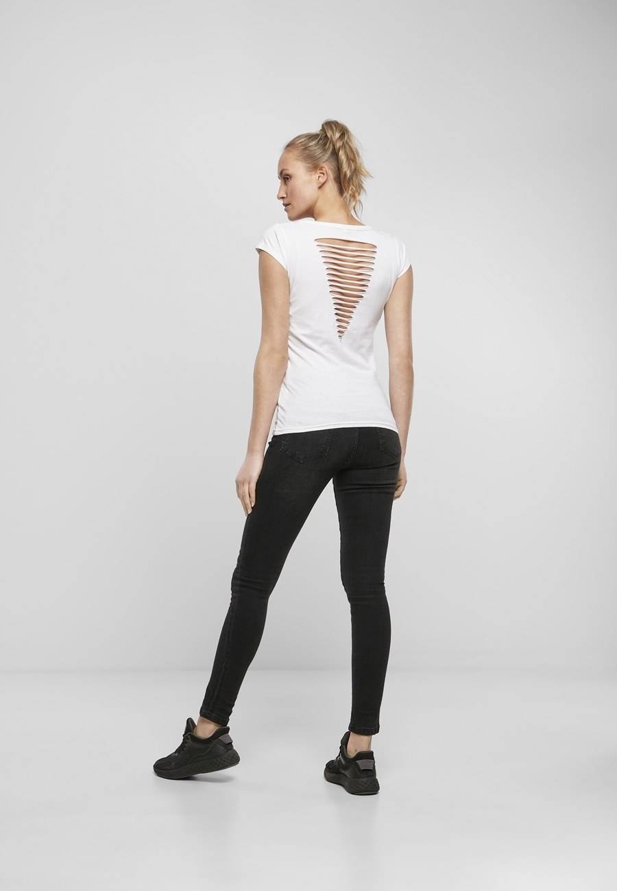 Modna koszulka damska z wycięcami Back Cut Tee