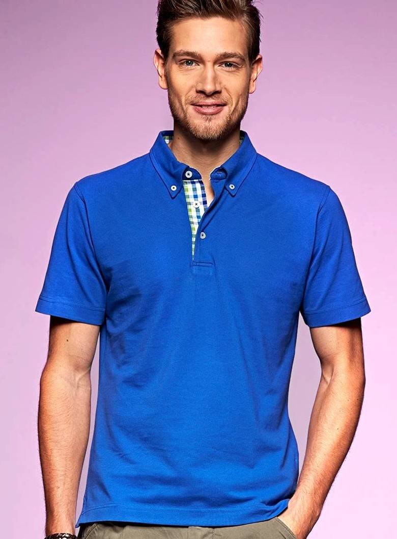 Modna koszulka polo Plain