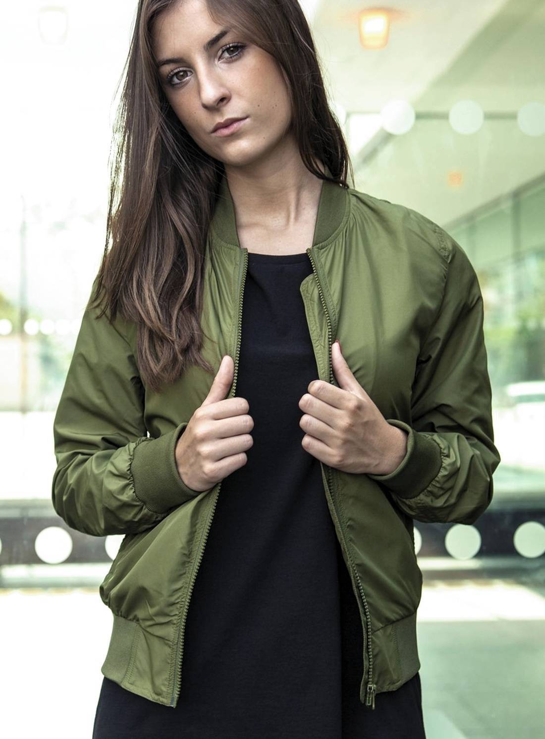 Modna kurtka damska Nylon Bomber