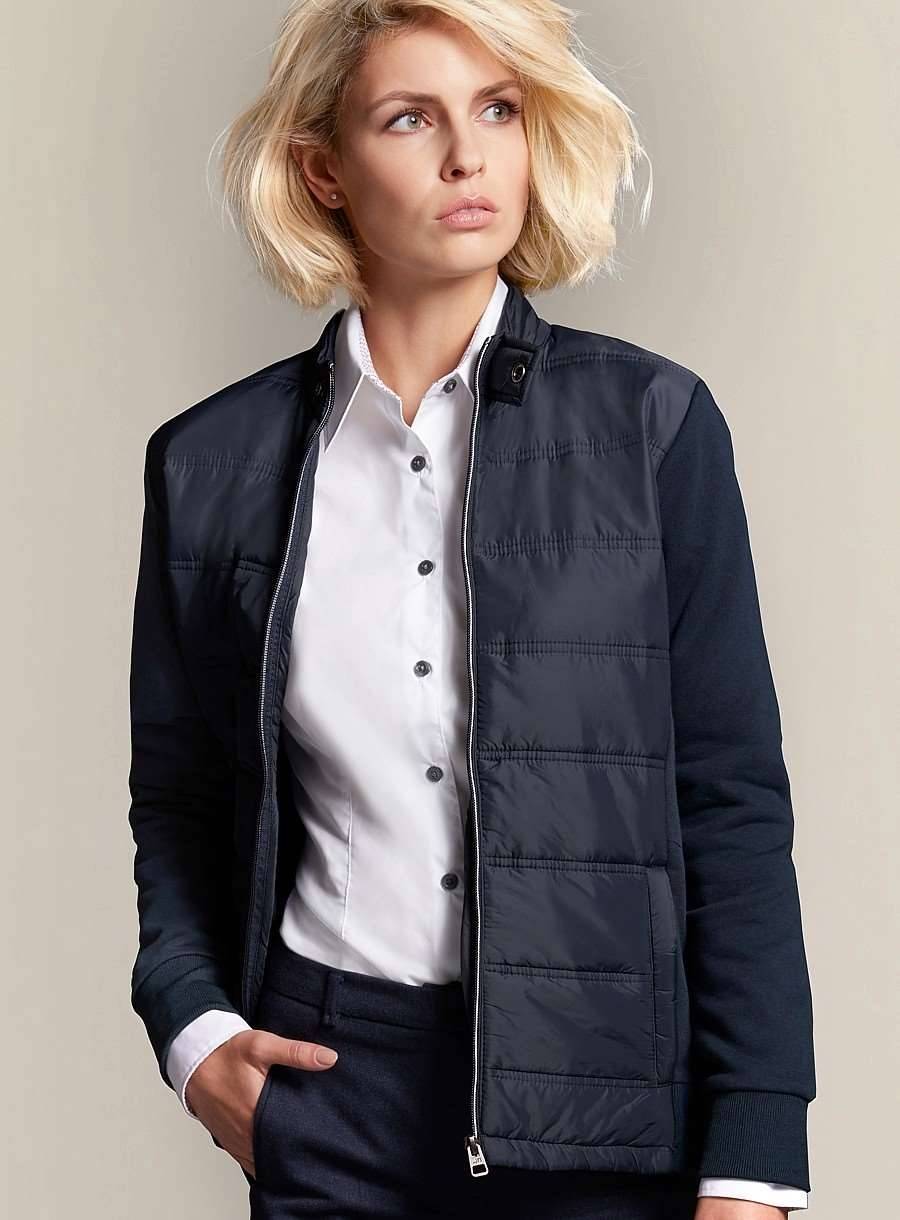 Modna kurtka damska w wykonaniu hybrydowym