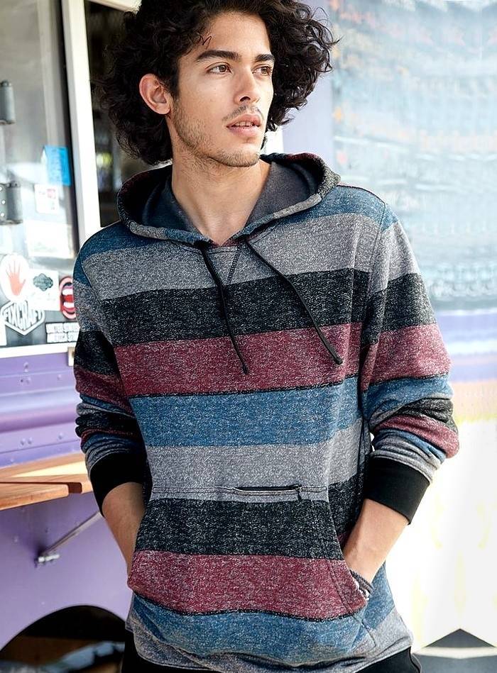 Modna męska bluza typu kangurek Burnside