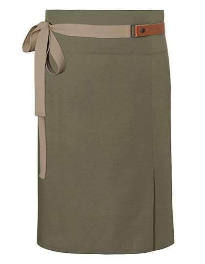 Modna zapaska kelnerska z kieszeniami, dodatki z naturalnej skóry