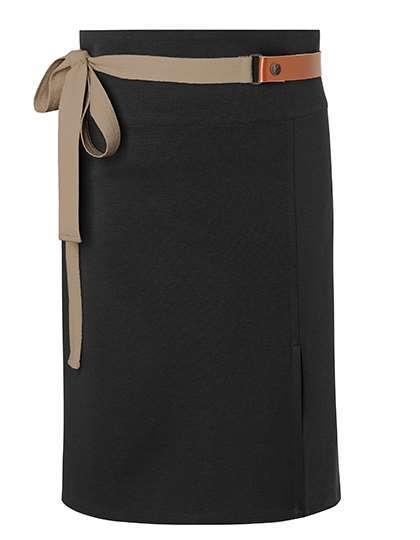 Modna zapaska kelnerska z kieszeniami, dodatki z naturalnej skóry