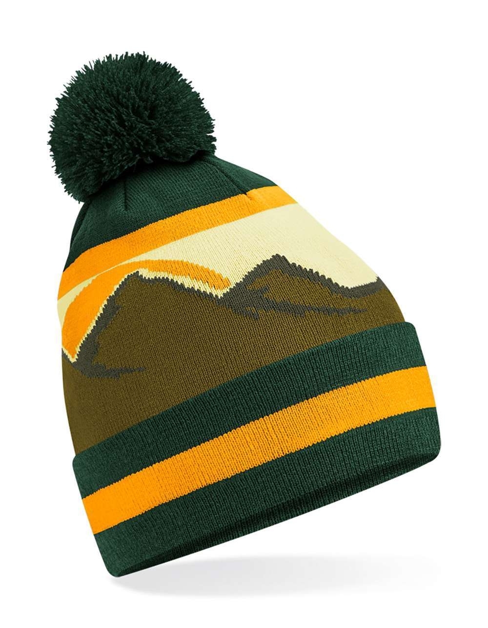 Mountain Peaks Pom Pom Beanie