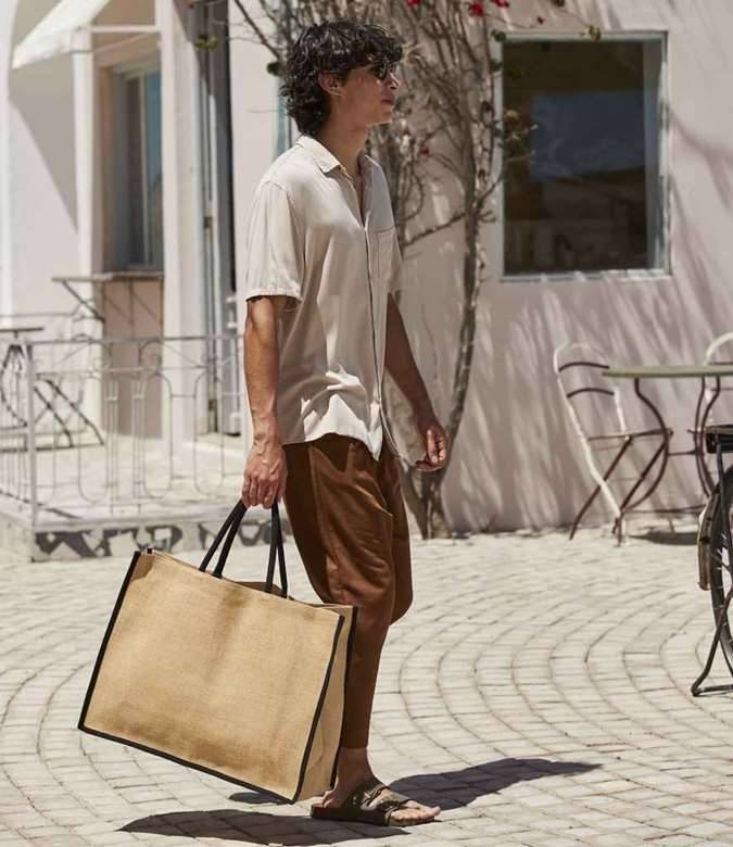 Natural Starched Jute Market Shopper
