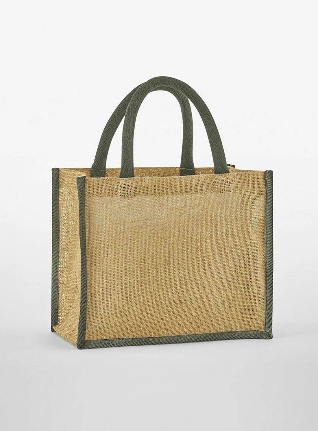 Natural Starched Jute Midi Bag
