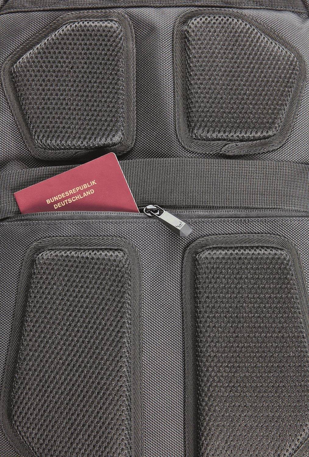 Nowoczesny plecak z komorą na laptopa i portem USB