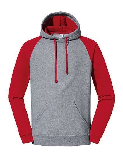 Nublend® Colour-Block Raglan Hooded Sweatshirt