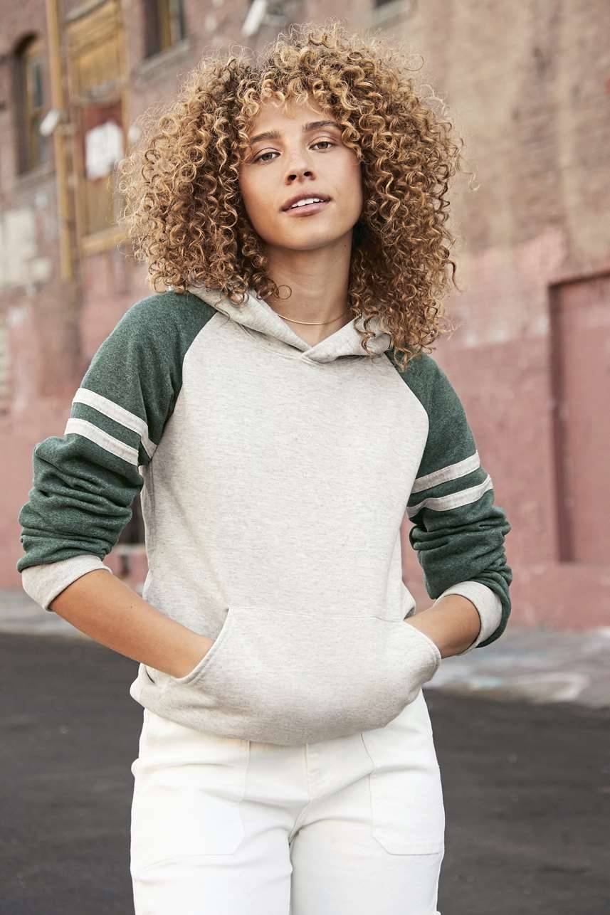 Nublend® Varsity Colour-Block Hooded Sweatshirt