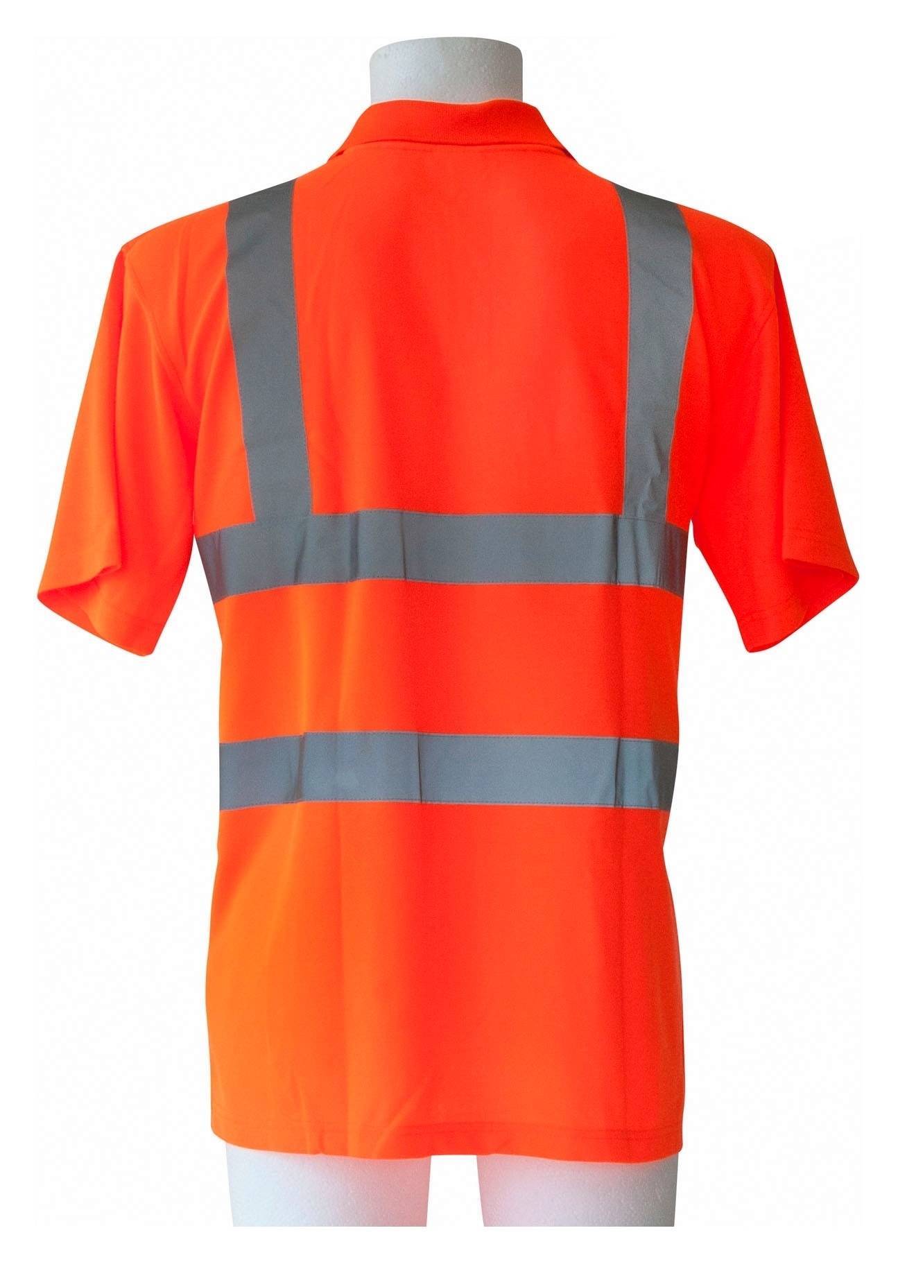 Odblaskowa koszulka polo z oddychającego materiału