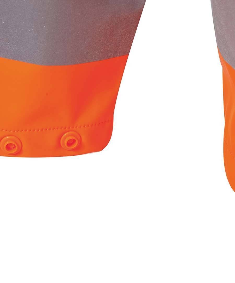 Odblaskowa kurtka robocza z regulowanym dołem za pomocą troczków