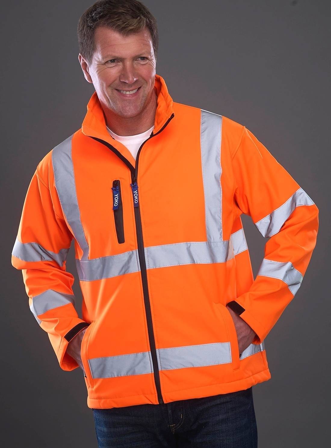 Odblaskowa kurtka softshell Bands & Braces